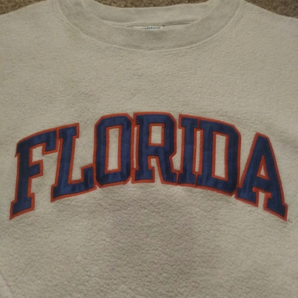 Vintage Champion Reverse Weave Florida Crewneck Sweatshirt Stitched Lettering - Picture 2 of 5